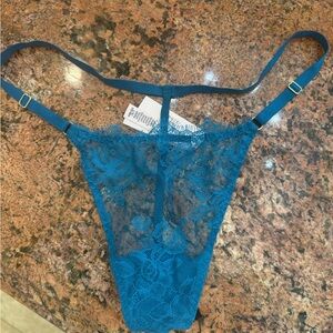 Victoria's Secret Teal Lace Panty